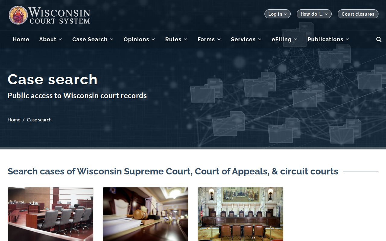 Wisconsin court search gateway for Forest County criminal court records