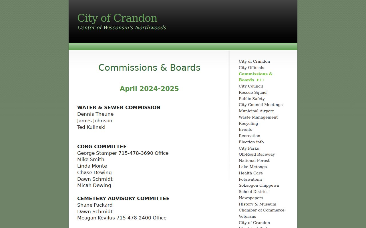 Crandon residence appeal board relevant to Forest County sex offender records